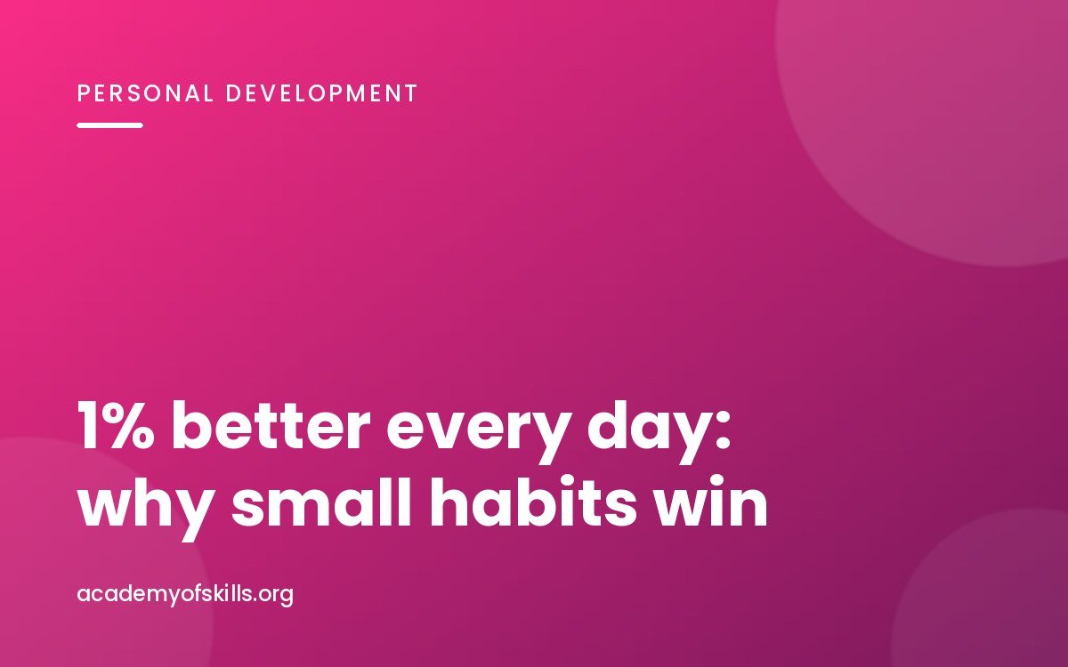 One Percent Better Every Day: Why Small Habits Beat Big Resolutions